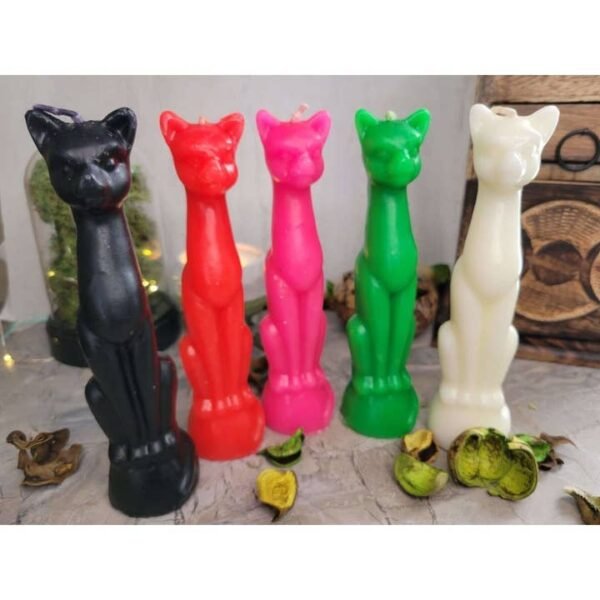 Wholesale Decorative Ritual Cat-Shaped Candle – Protection, Banishing, and Spiritual Work - Image 3