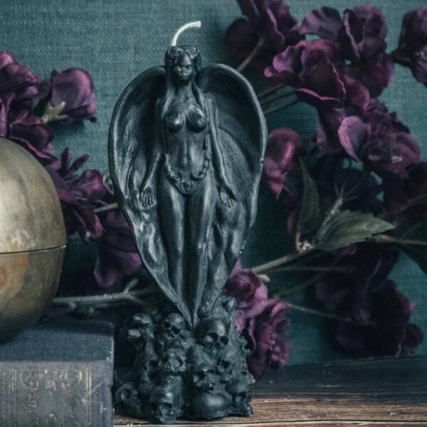 Wholesale Lilith Pillar Candle – Dark, Intricate, and Handcrafted
