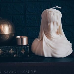 Wholesale Veiled Woman Pillar Candle – Ethereal, Handcrafted, and Mysterious