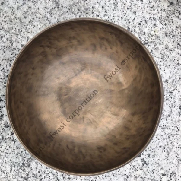 11-Inch Full Moon Tibetan Singing Bowl Mallet & Cushion - Image 3