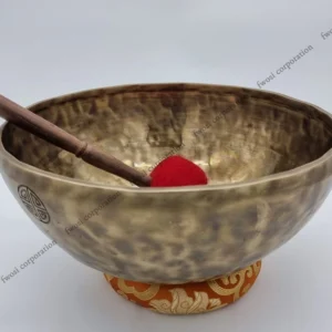 13 Inch Antique Tibetan Singing Bowl with Mallet | Meditation Bowl