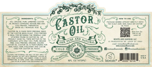 Organic Cold Pressed Castor Oil Hexane Free USA Bottled - Image 8
